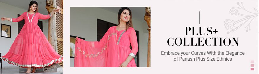 Buy Purple Wedding Wear Indian Plus Size Dresses Online for Women in USA