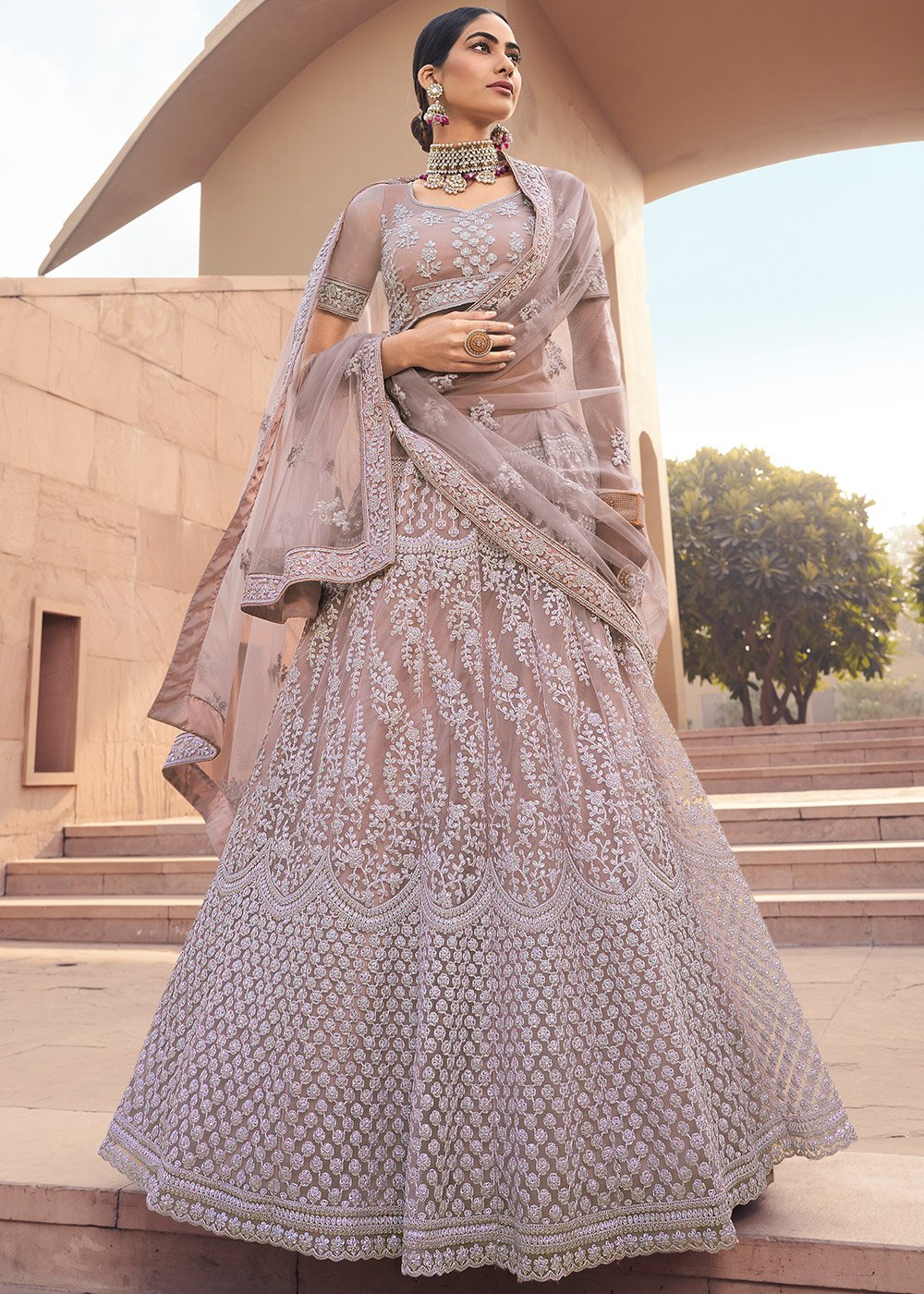 Designer Maroon Bridal Lehenga | Punjaban Designer Boutique