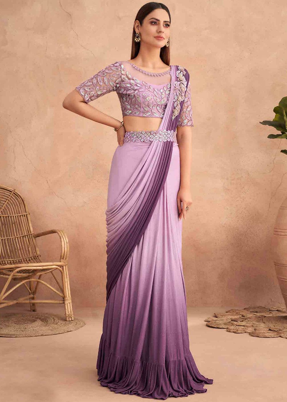 Discover more than 138 lehenga style ready made saree best