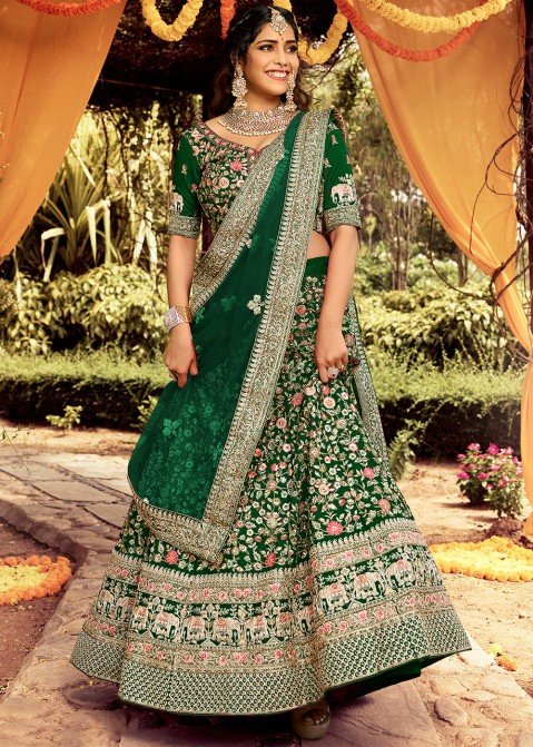 The Prettiest Lime Green Lehengas We Spotted On Brides! | Lehnga designs,  Indian bridal outfits, Indian wedding dress