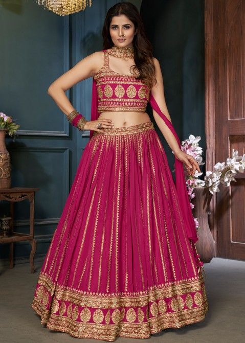 Looking to Buy a Pure Georgette Lehenga Online? – Luxurion World
