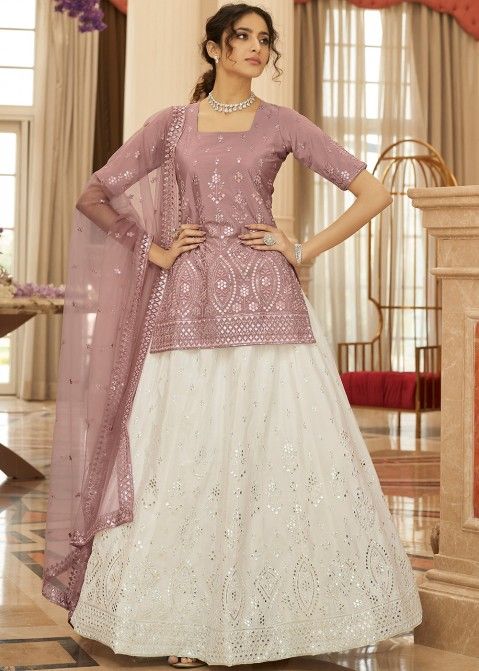 50 Latest Lehenga Kurta Designs for Parties and Weddings (2022) - Tips and  Beauty | Designer party wear dresses, Party wear indian dresses, Kurta  lehenga