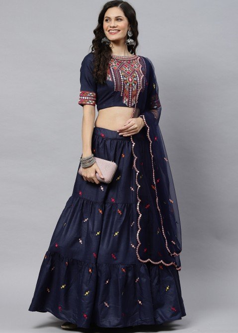 Amazon.com: Fashion_Dream Beautiful Cotton Lehenga Choli With Full Sleeve  Blouse and Dupatta, Indian Festive Collection Indian Outfits (stitch) :  Clothing, Shoes & Jewelry
