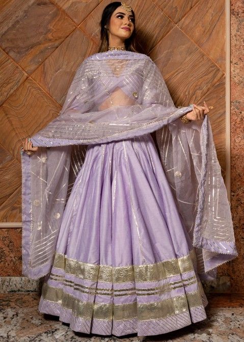 Gota Patti Lehenga Cholis - Traditional Elegance Redefined by Zeel Clothing  | Work Details: Gota Patti