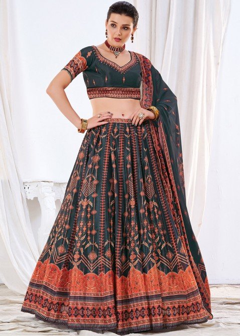 Amazon.com: Xclusive Indian Heavy Embroidered Lehenga Choli Art Silk  Traditional Wedding Wear Lehenga Choli : Clothing, Shoes & Jewelry