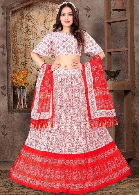 White Lehenga Choli With Contrast Red Dupatta, Designer Lehenga Blouse,  Indian Pakistani Wedding Sangeet Reception Party Wear Lehenga - Etsy