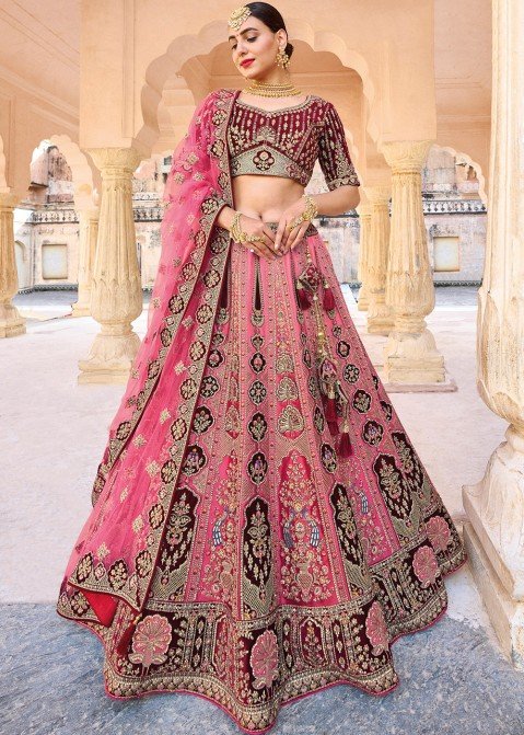 Traditional Looks For Bridal Lehenga at Rs 3195.00 | दुल्हन का लेहंगा -  Anant Tex Exports Private Limited, Surat | ID: 26906824091