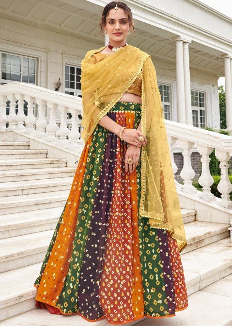 Grey Zardozi Embroidered Lehenga With Yellow Blouse & Dupatta | Combination  dresses, Indian designer outfits, Simple lehenga