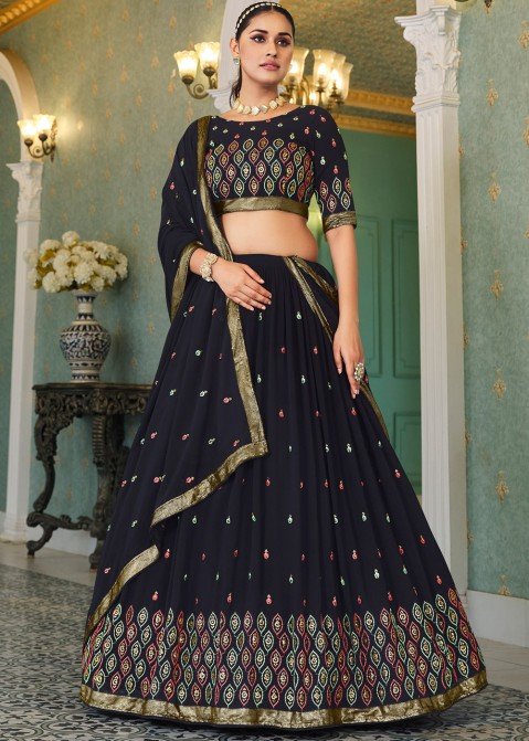 Buy Lucknowy Georgette Lehenga Choli Dupatta Lucknow Chikankari Custom  Stiched Readymade Chikan Lengha Wedding Wear Designer Bridal Lehenga 2  Online in India - Etsy
