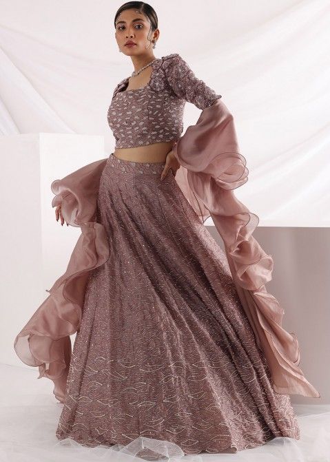 KALINI Embroidered Sequinned Ready to Wear Lehenga Choli With Dupatta -  Lehenga For Women