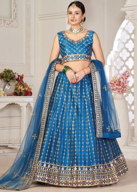 FASHIONABLE SILK EMBROIDERY STONE WORK LEHENGA CHOLI WITH DUPATTA at Rs  1299 in Surat