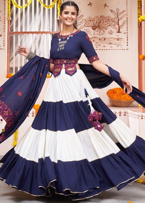 Buy Wedding Bridal Blue Silk Lehenga Choli With Net Dupatta Online in India  - Etsy