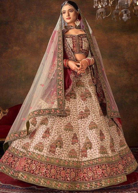 Pretty Ivory Colored Lehengas For Summer Weddings | Latest bridal lehenga, Bridal  lehenga, Indian bridal outfits