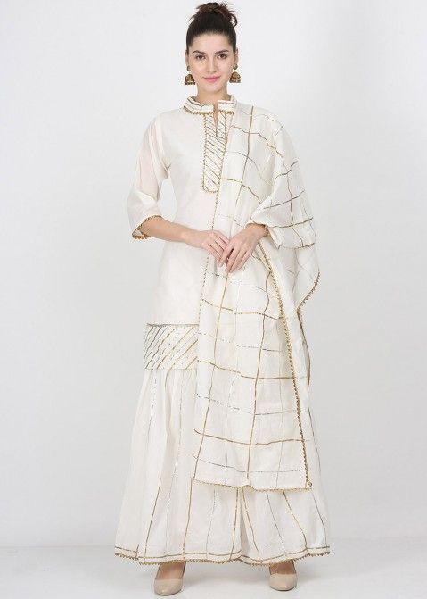 Yellow Salwar Suits w/ Gota Work: Latest Collection | Utsav Fashion