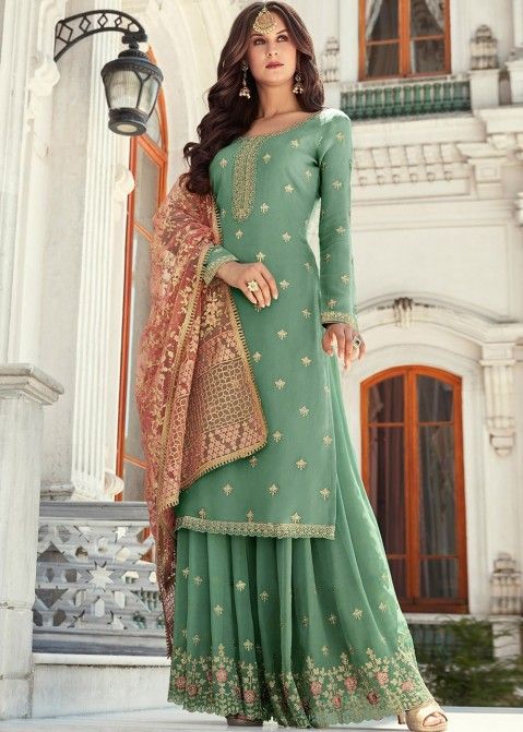 Shararas Suit: Buy Latest Sharara Dress Online in the USA
