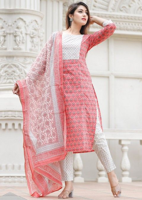 Designer Chikankari Crinkle Cotton Lakhnavi Embroidery Long Skirt ACS1 –  Ethnic's By Anvi Creations
