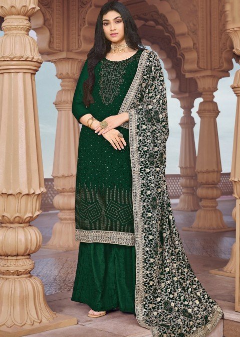 K Ashish Creation Georgette Sharara Suit for Women Set Of 4,  TLSKDGVFVFQZ1XJ8DSFC37XXVL9BEGF | Udaan - B2B Buying for Retailers