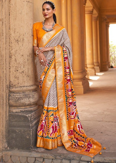 Yellow Sarees | Latest Designer Yellow Saree Haldi Collection Online –  Sunasa