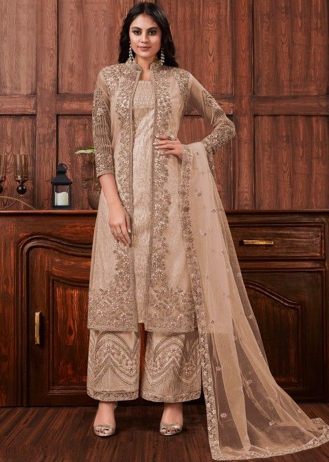 Buy 44/L Size Jacket Style Salwar Kameez Online for Women in USA