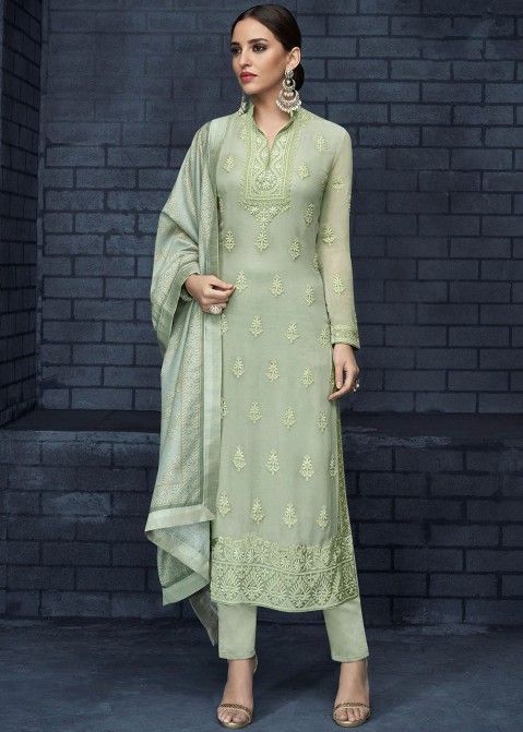 Maroon Embroidered Net Straight Cut Pant Salwar Suit Latest 3596SL04