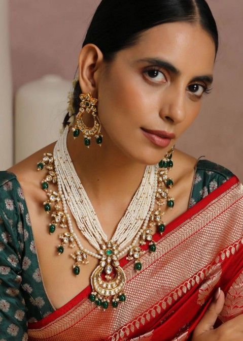 Simple Choker Necklace For Saree With Earrings - Beatnik | Fancy jewellery  designs, Silver jewelry fashion, Indian jewellery design earrings