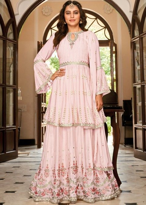 Latest Designer Sharara Suit For Girls For Upcoming Festival