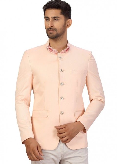 Peach Colour Outluk Vol 85 New Latest Designer party Wear Velvet Jodhpuri  Suit Collection 85001 - The Ethnic World