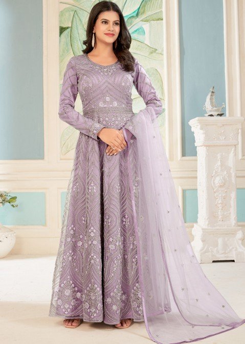 Net Fabric Embroidered Festive Wear Designer Anarkali Suit In Wine Color |  Simple pakistani dresses, Anarkali dress, Long anarkali gown