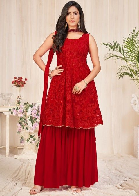 Expensive | $48 - $60 - Buy Sharara Suits Online - Sharara Dress for Women  | Salwari