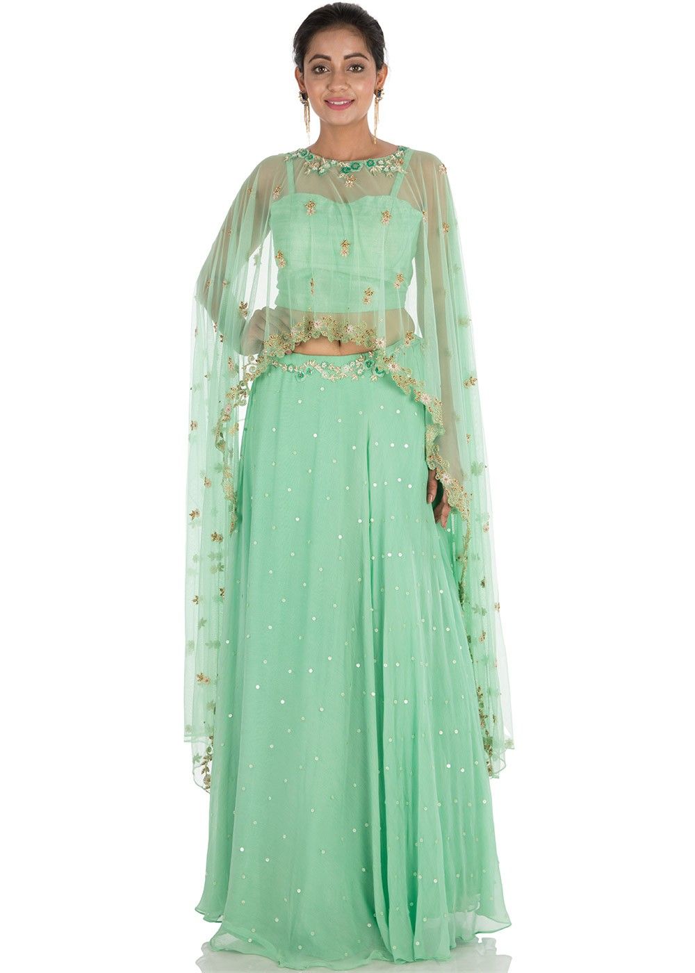 Buy W Women Sea Green Net Sequinned A Line Maxi Skirt  Skirts for Women  6918706  Myntra