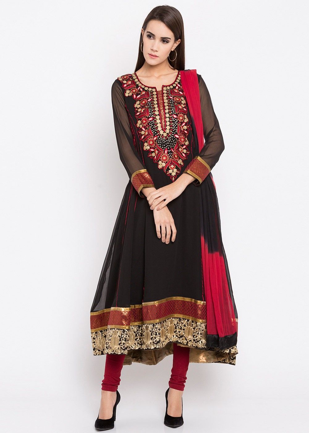 poly cotton Stitched Biba Anarkali Suit, Handwash at Rs 1499 in New Delhi