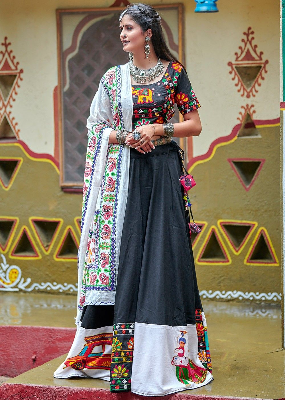 Superb designer light and Dark combination embroidery Wedding lehenga choli  | Lehenga style saree, Party wear lehenga, Lehenga style