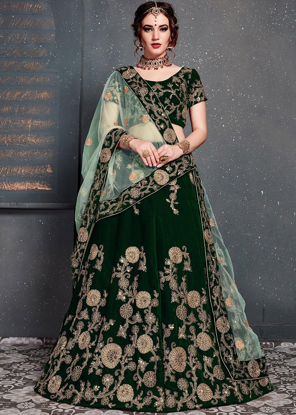 Indian online Shop for Red & Peach & Green & Wine & Rama Color Wedding &  Party Wear Occasion Bridal Lehenga at Wholesale Price - Kloth Trend