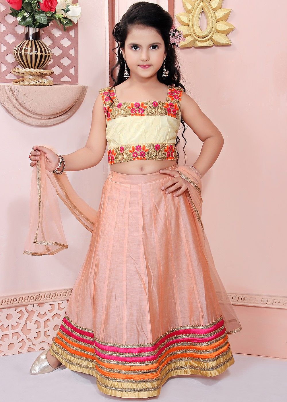 Party Wear Kids Lehenga Choli at Rs.1300/Piece in greater-noida offer by  Suchisri Fashions