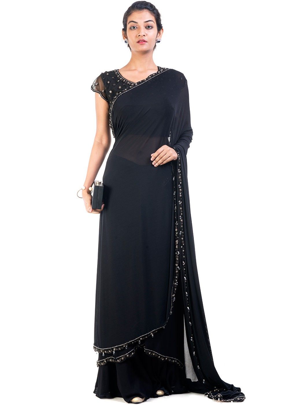 Buy Designer Sarees, Salwar Kameez, Kurtis & Tunic and Lehenga  Choli.Gorgeous Dual Tone Silk Georgette Lehenga Saree