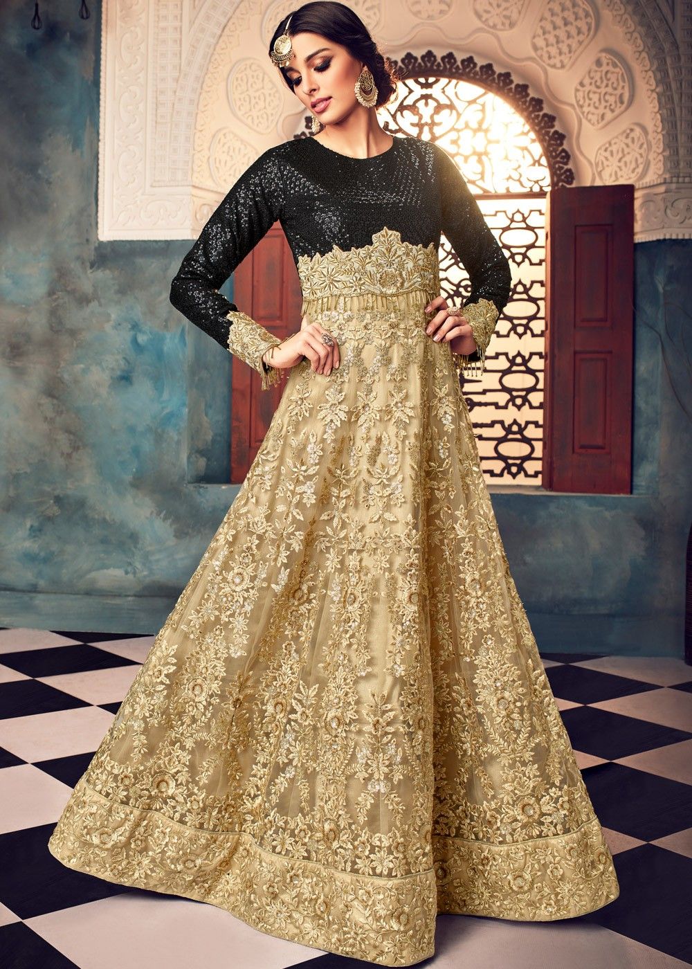 Buy Abaya Style Satin Full Sleeve Plus Size Salwar Kameez Online for Women  in USA