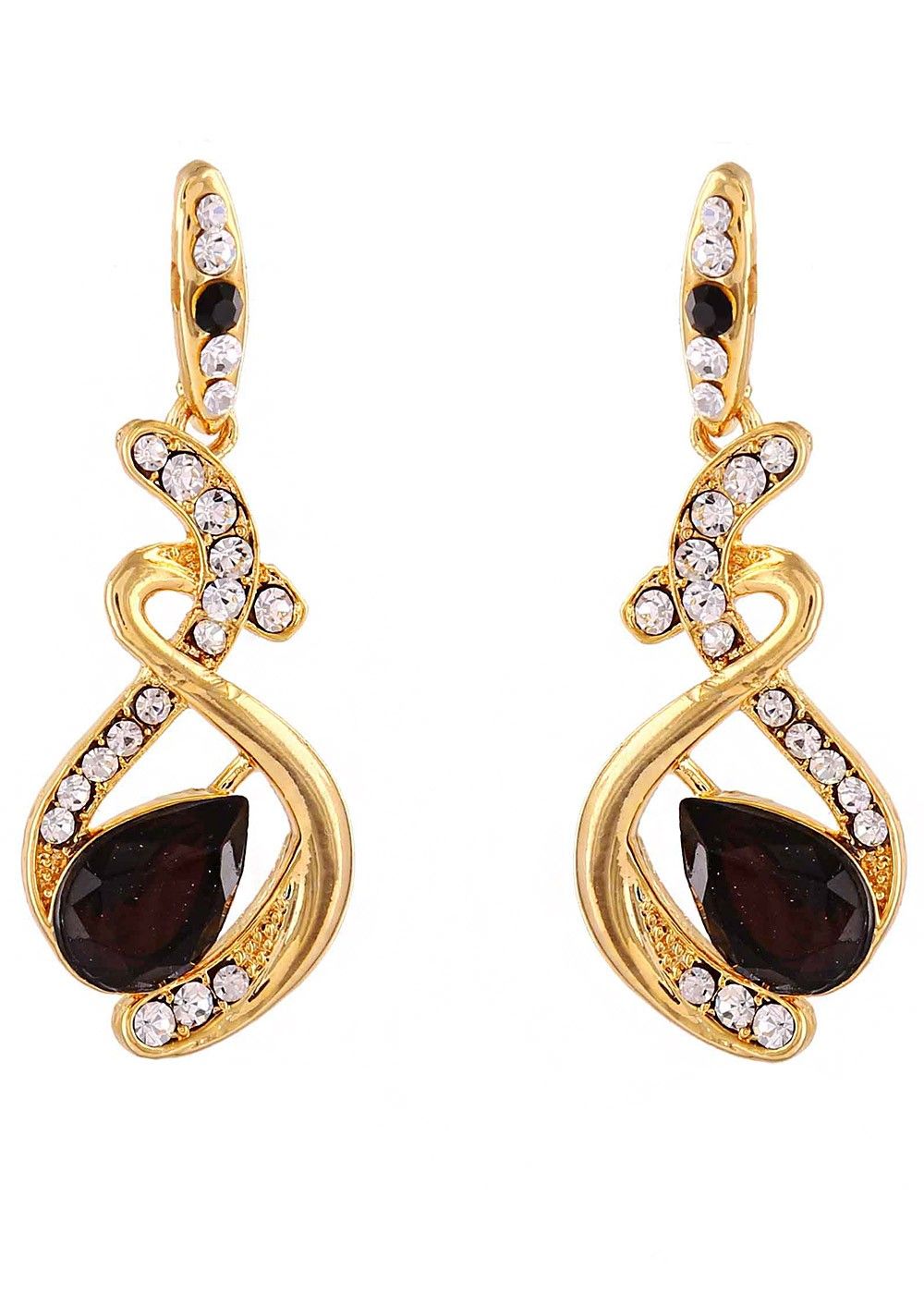 Buy SilverToned  Black Earrings for Women by Jaipur Folk Online  Ajiocom