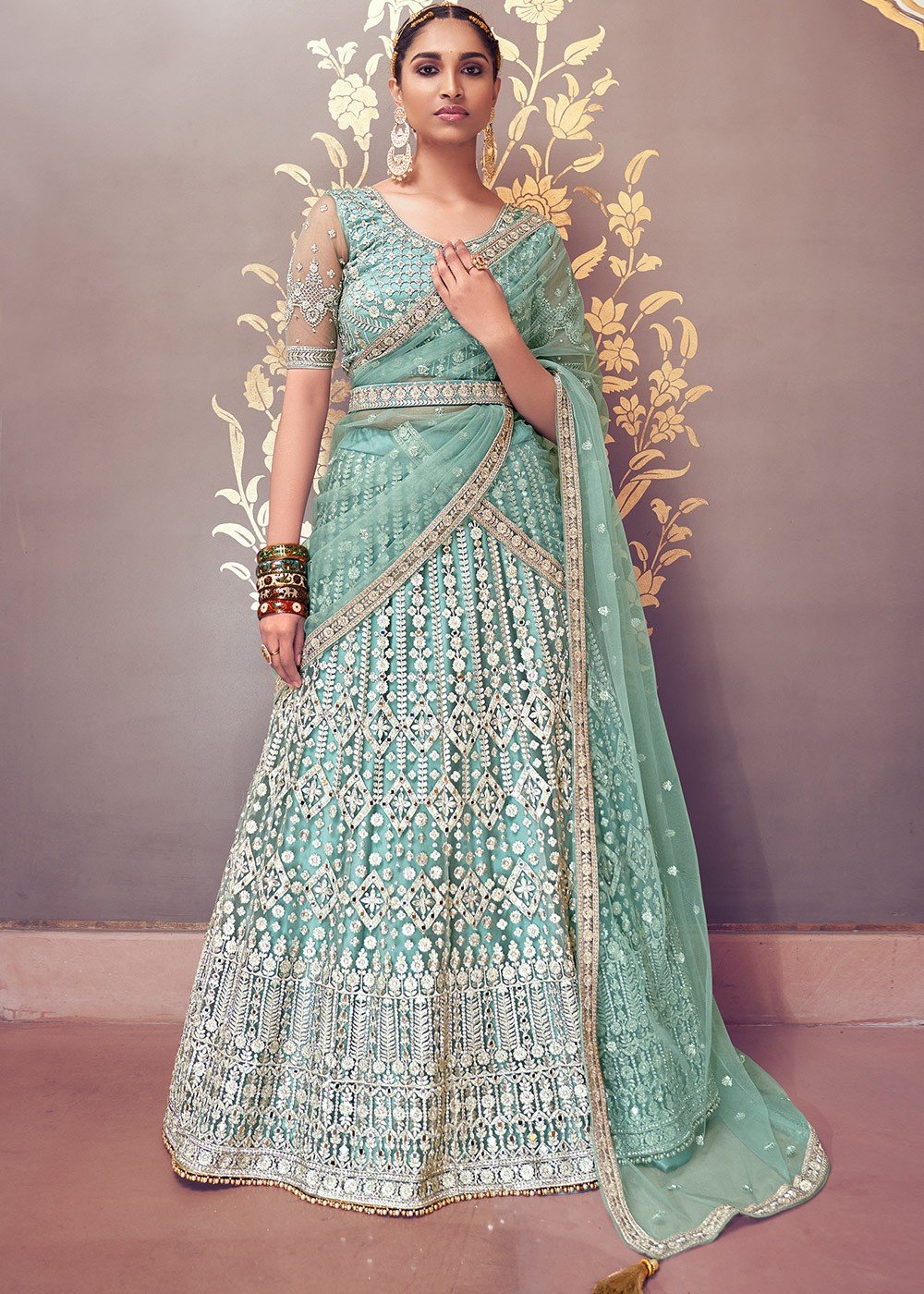 Lavender Lehenga Choli with Dupatta and belt, Hand Embroiderded Lehenga  Choli, Indian Wedding Lehenga Choli,Designer Lehenga Choli For WOmen |  Indian wedding lehenga, Plus size lehenga, Bridal women