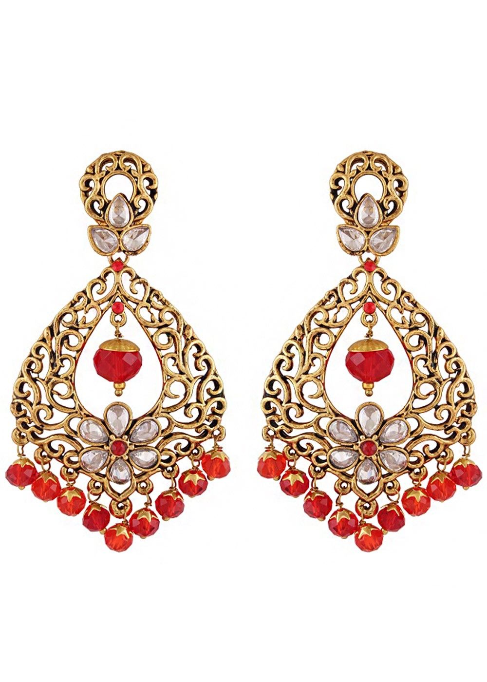 Buy online Red Brass Hoop Earrings from fashion jewellery for Women by  Bling Beautiful Accessories for 799 at 47 off  2023 Limeroadcom