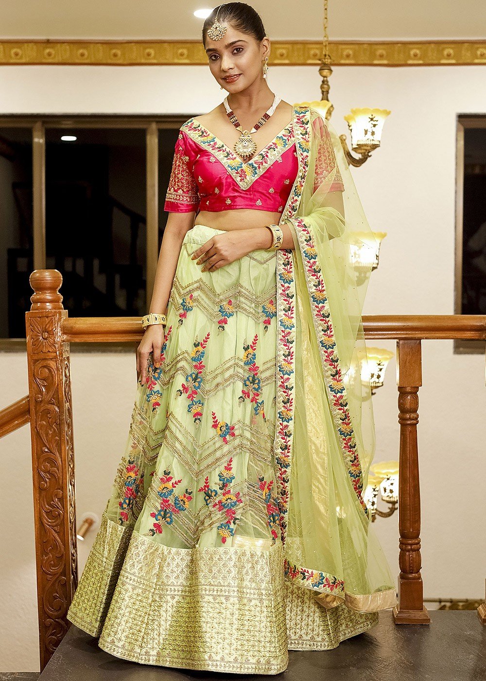 Light Green Color Lehenga Choli for Ready to Wear Indian Designer Wedding  Ghaghara Choli Traditional Ready to Wear Lehenga Choli, RR-9944 - Etsy