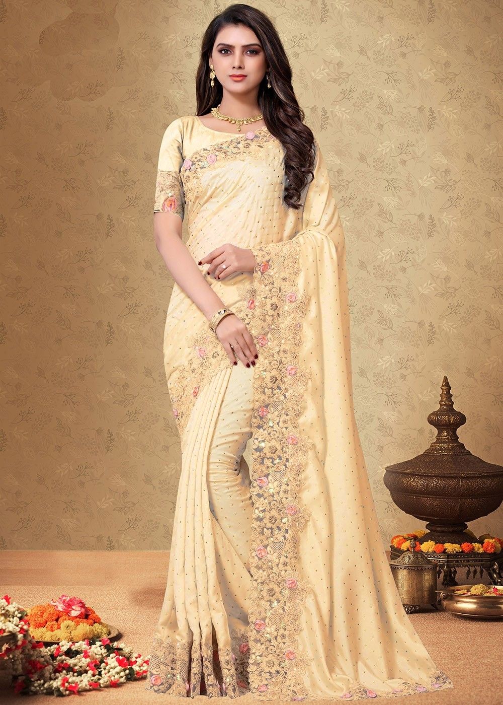 Soft Lichi Silk Saree Online India Shopping 06 - SareesWala.com