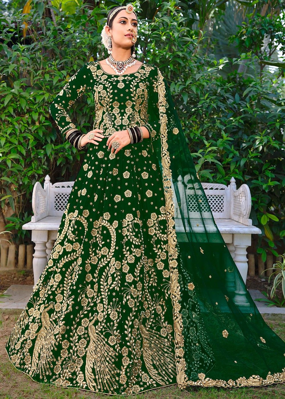 Bridal Look Senhora Velvet Stone Work Lehenga Choli – Kavya Style Plus-bdsngoinhaviet.com.vn