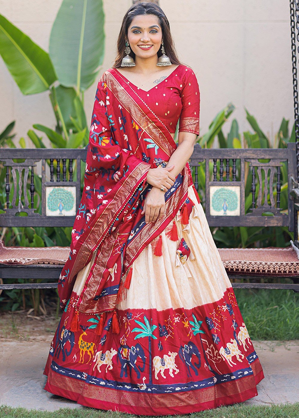 Red Color Designer Lehenga choli – Joshindia