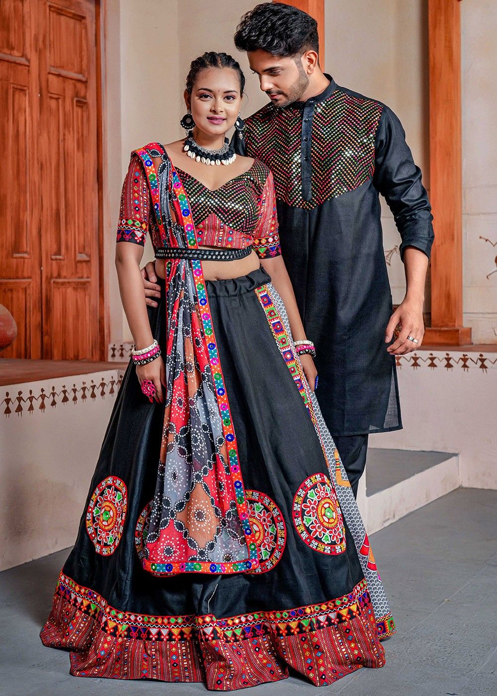 Indian Couples Outfit Combo, Designer Lehenga Choli With Men's Kurta  Pajama, Indian Men's Wear, Customized Couple Clothing Set - Etsy