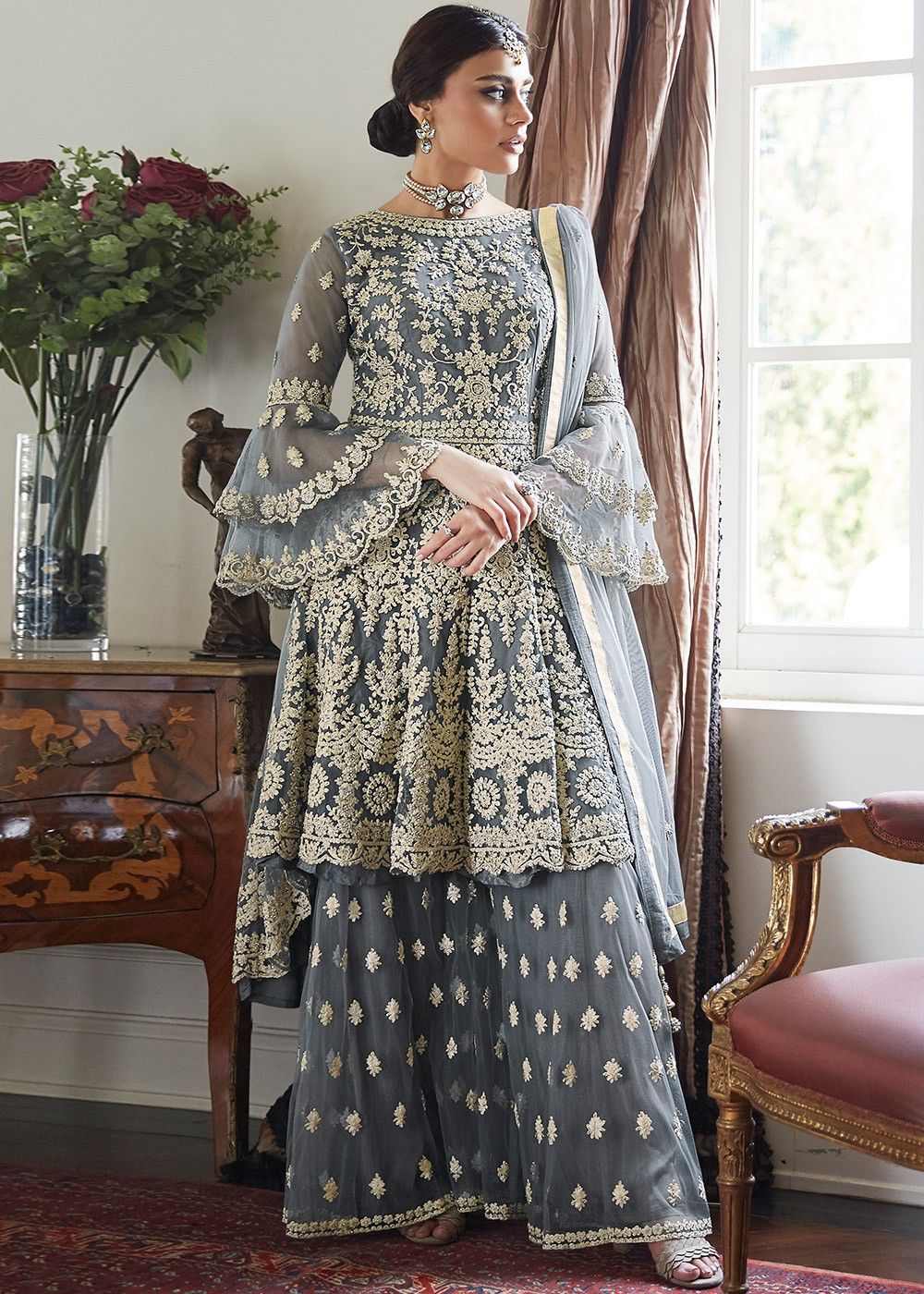 latest embroidered pakistani suits