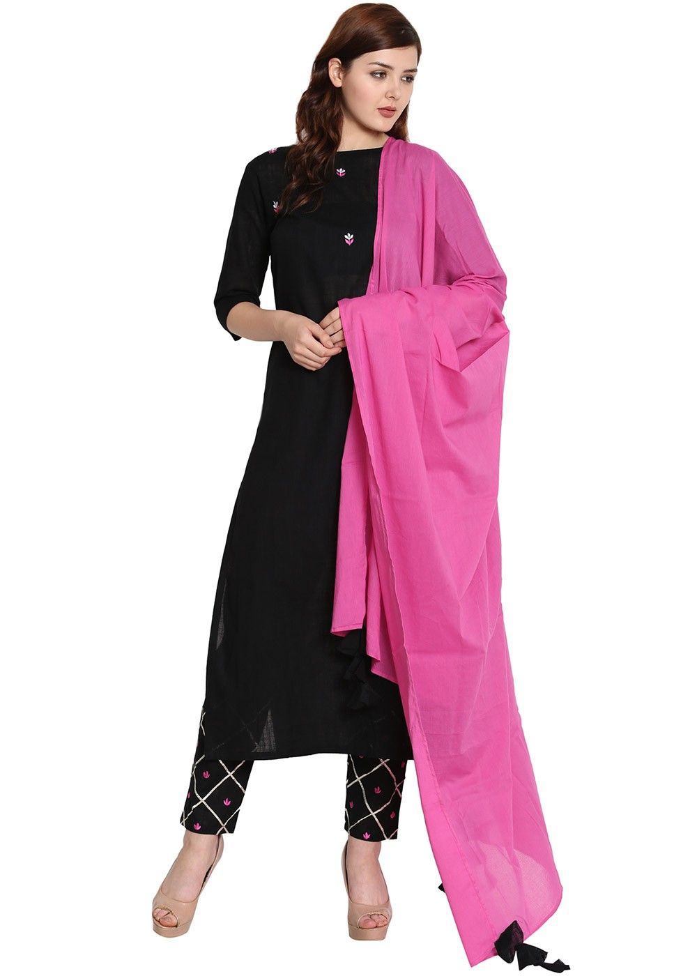 Buy Lavish Georgette Resham Work Pant Style Suit | Straight Salwar Suits