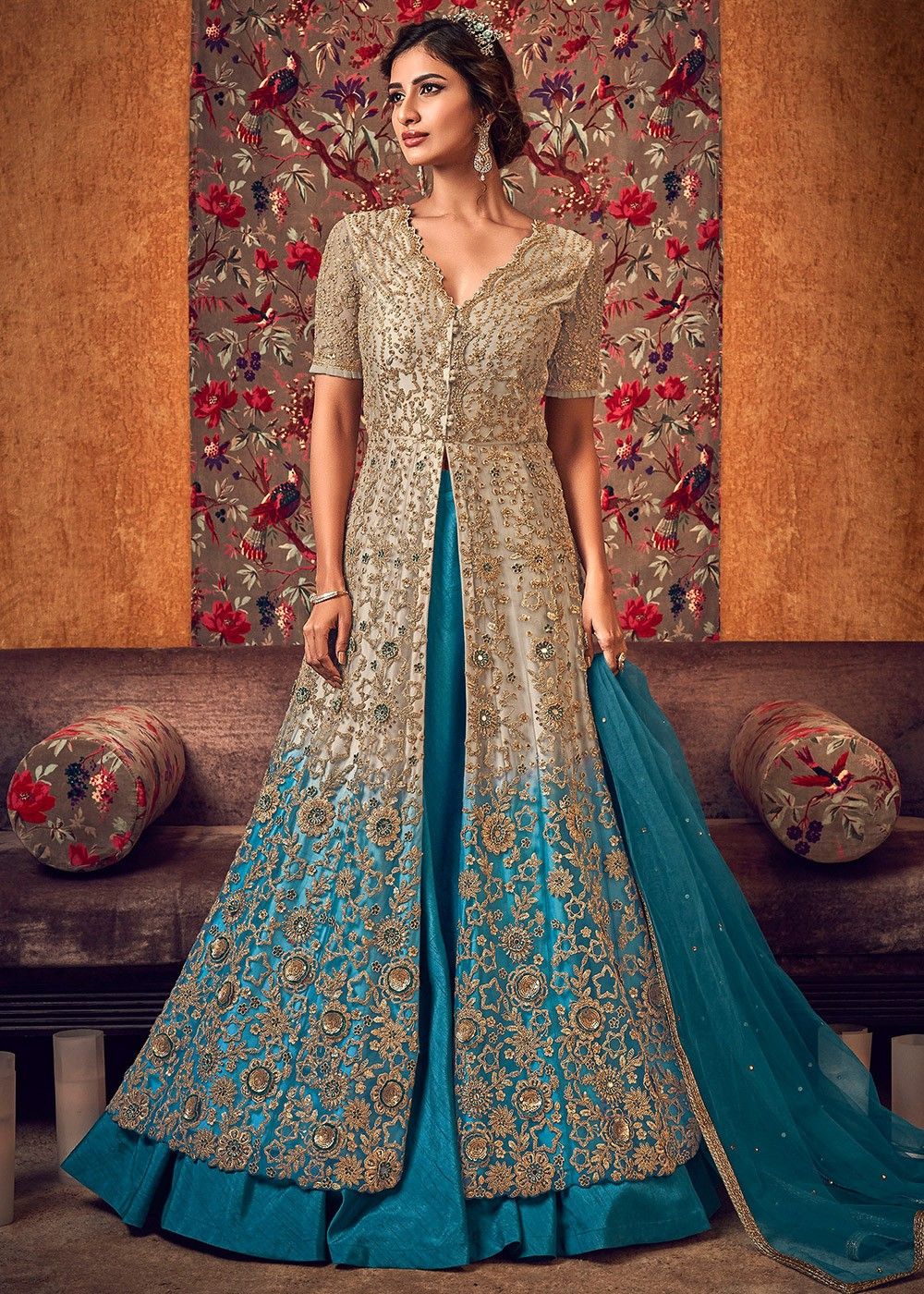 Moomaya A-Line Kurtis For Women Printed  Long Kurti Dress Indian Top For Women | Walmart Canada