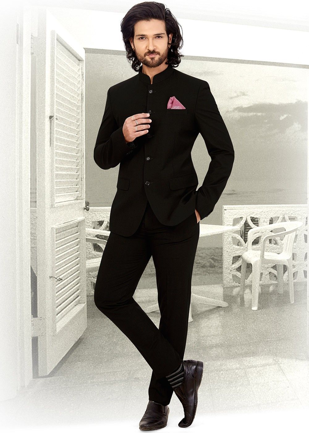 Designer Black Wedding Jodhpuri Suit Online | Bagtesh Fashion-gemektower.com.vn