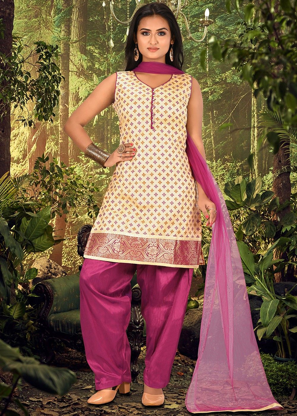 Readymade Punjabi Dress, Women's Fashion, Dresses & Sets, Traditional &  Ethnic wear on Carousell