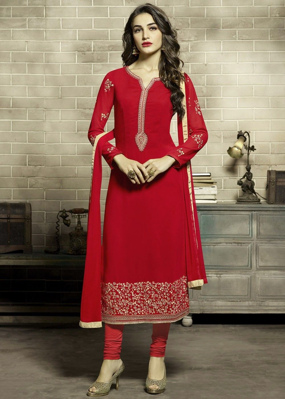 Red Salwar Suit - Buy Red Salwar Suits Online in USA